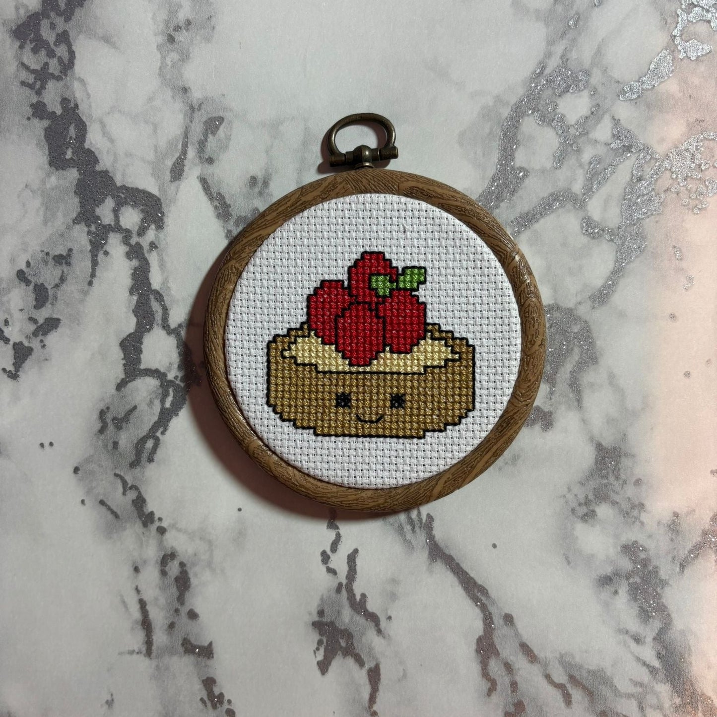 Berry Tart Cross Stitch Pattern