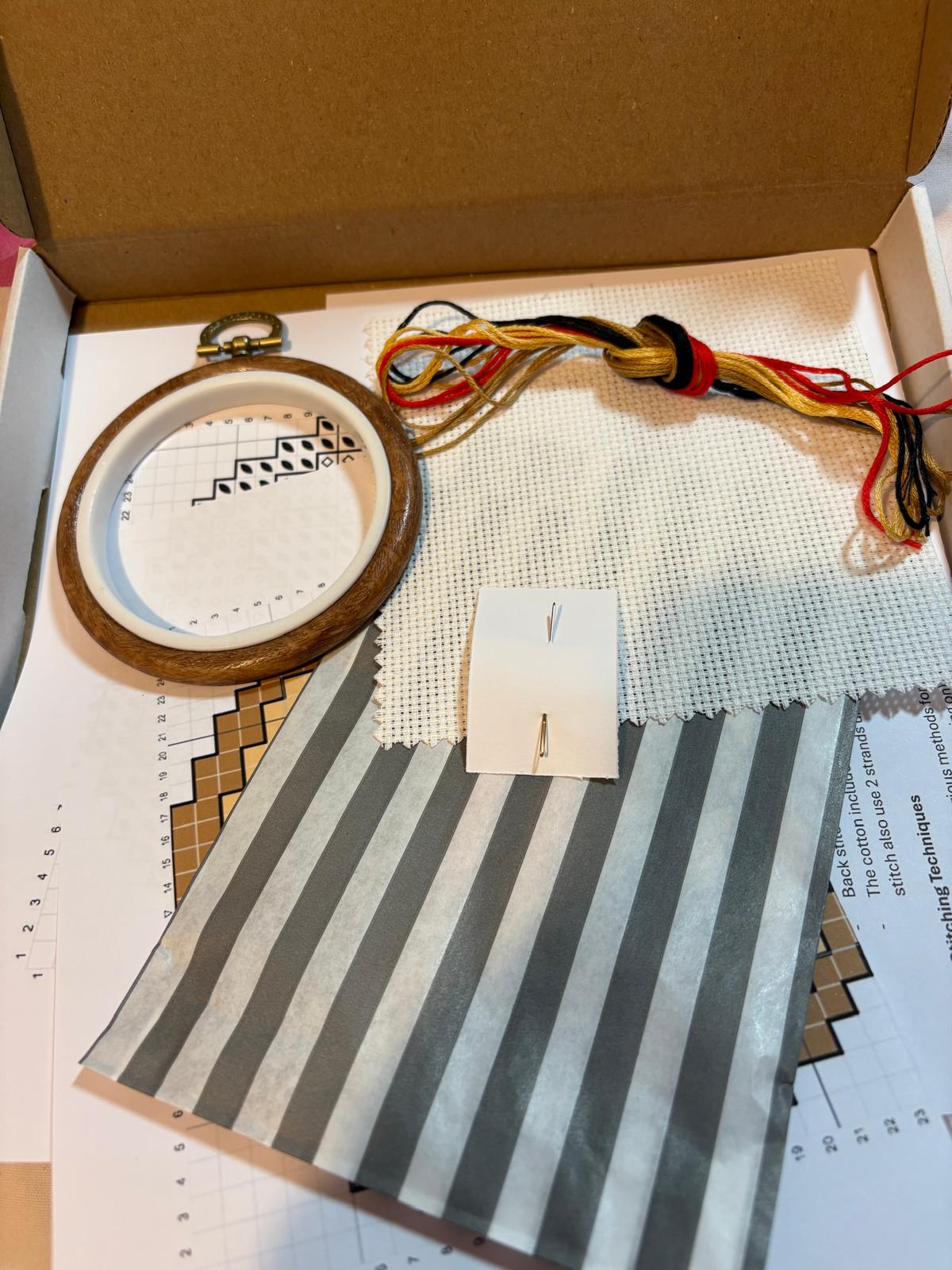 Jammie Dodger Cross Stitch Kit
