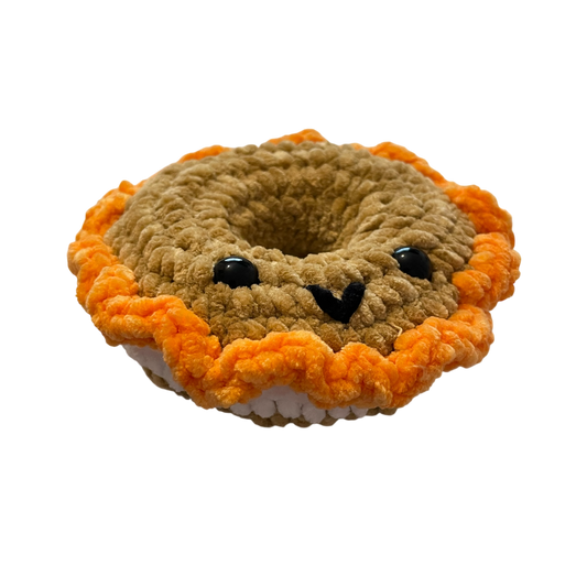 Salmon & Cream Cheese Bagel Crochet Pattern