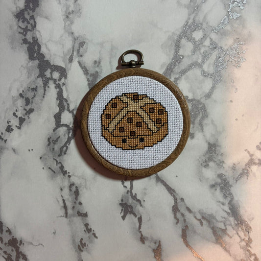 Hot Cross Bun Cross Stitch Pattern
