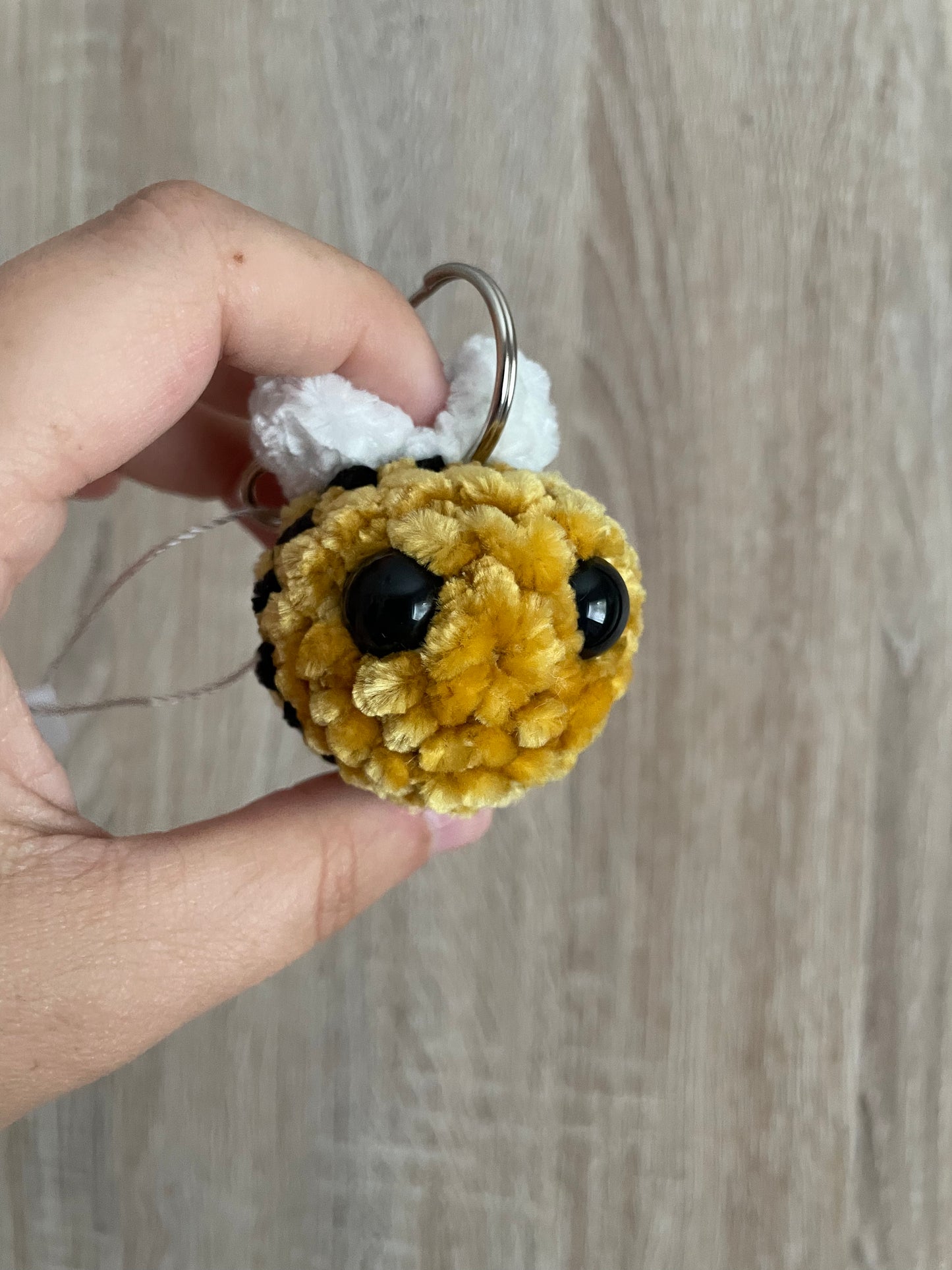 Crocheted Bee Keyring