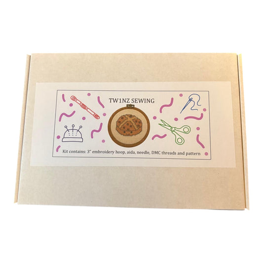 Hot Cross Bun Cross Stitch Kit