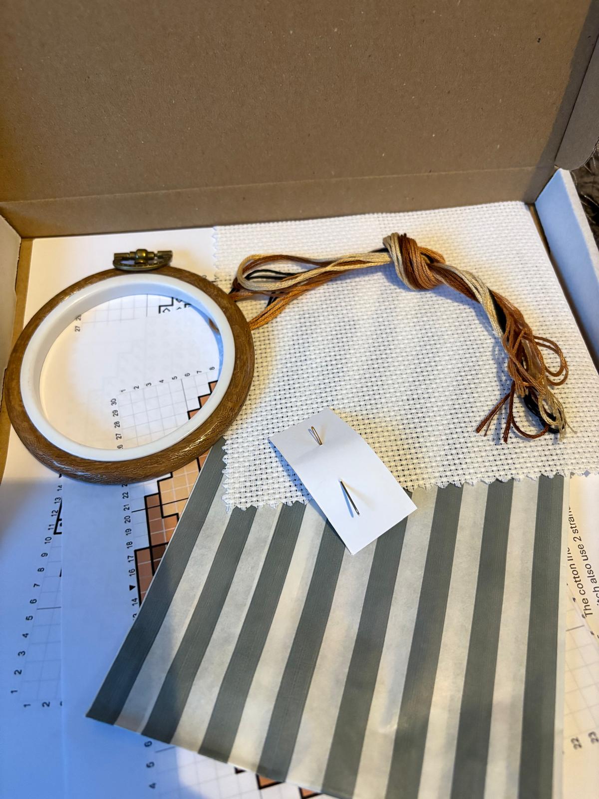 Hot Cross Bun Cross Stitch Kit