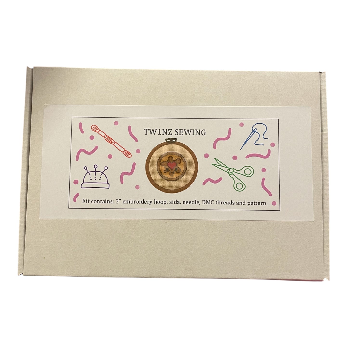 Jammie Dodger Cross Stitch Kit