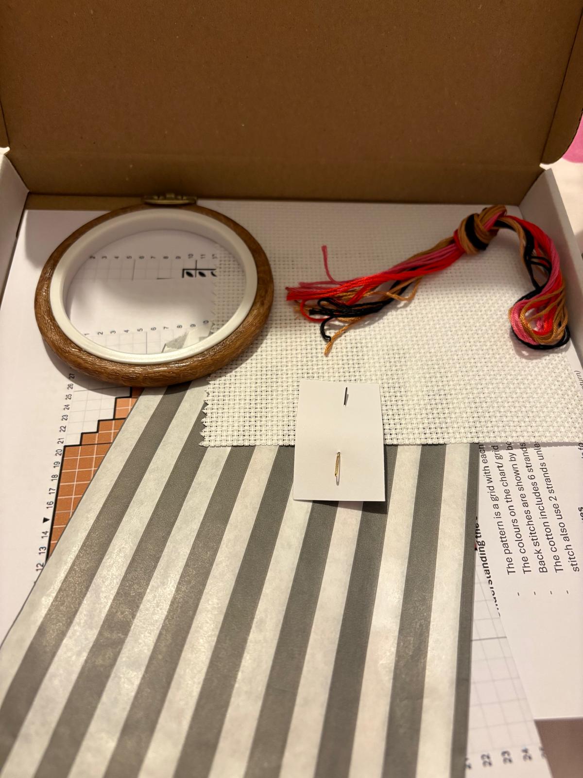 Croissant Cross Stitch Kit