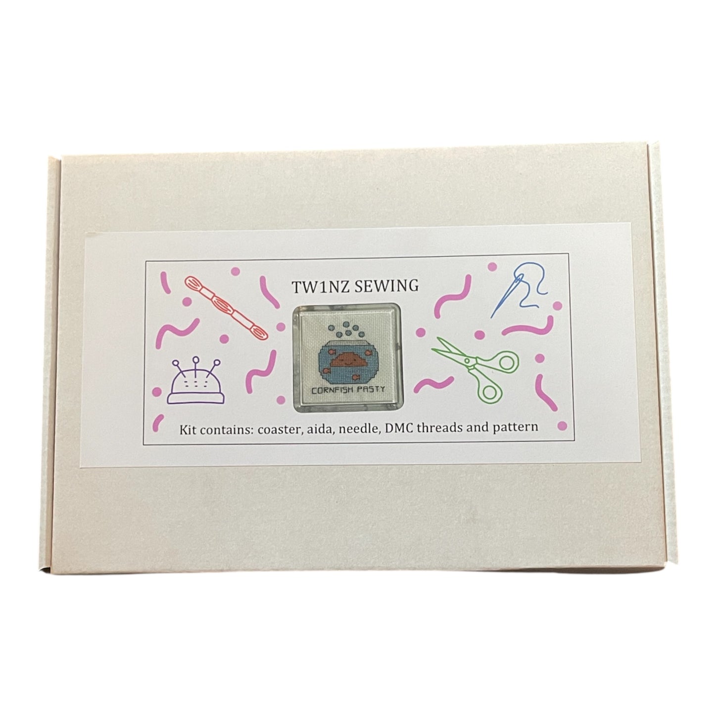 Cornfish Coaster Cross Stitch Kit