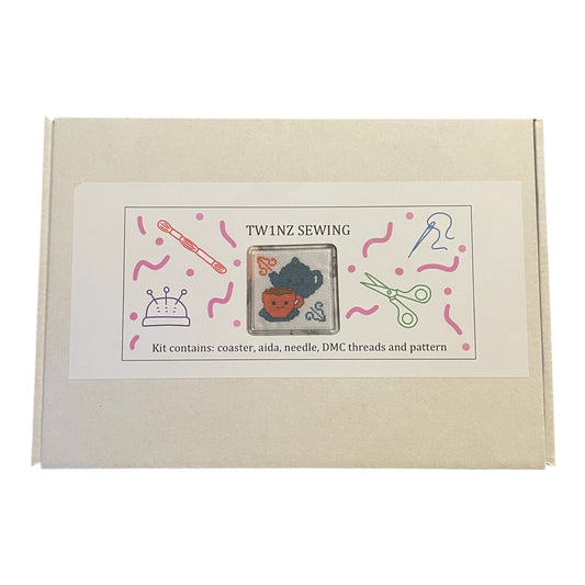 Tea Coaster Cross Stitch Kit