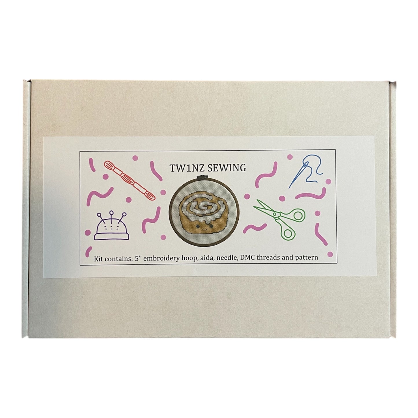 Cinnamon Roll Cross Stitch Kit