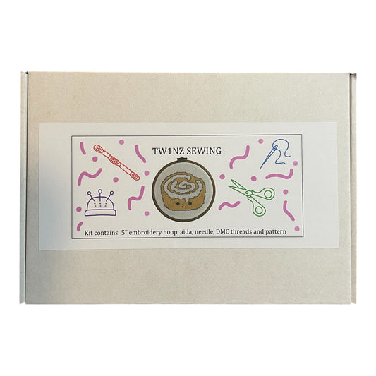 Cinnamon Roll Cross Stitch Kit