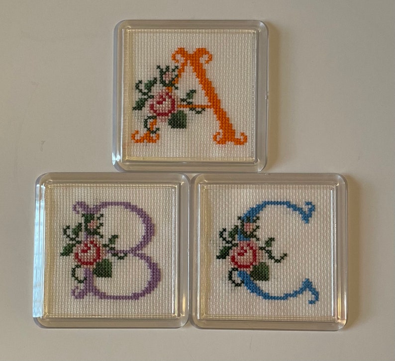 Personalised Cross Stitch Coaster